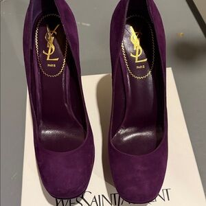 Yves Saint Laurent Purple Heels